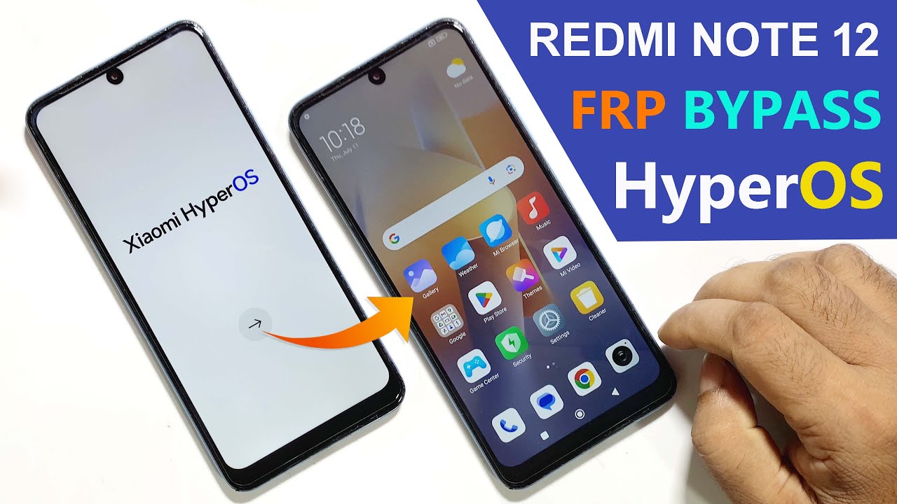 Redmi Note 12 HyperOS Frp Bypass/Unlock Google A/c Lock | Redmi 12/Note 12 HyperOS Frp Bypass 2026 |