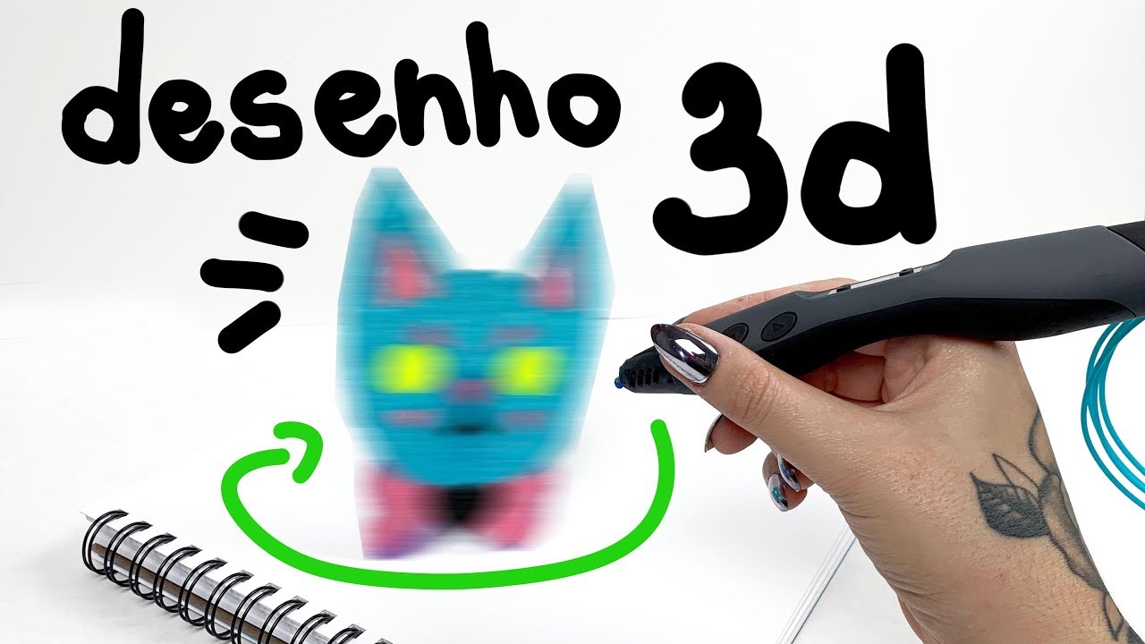 DESENHANDO COM A CANETA 3D - DEU CERTO?