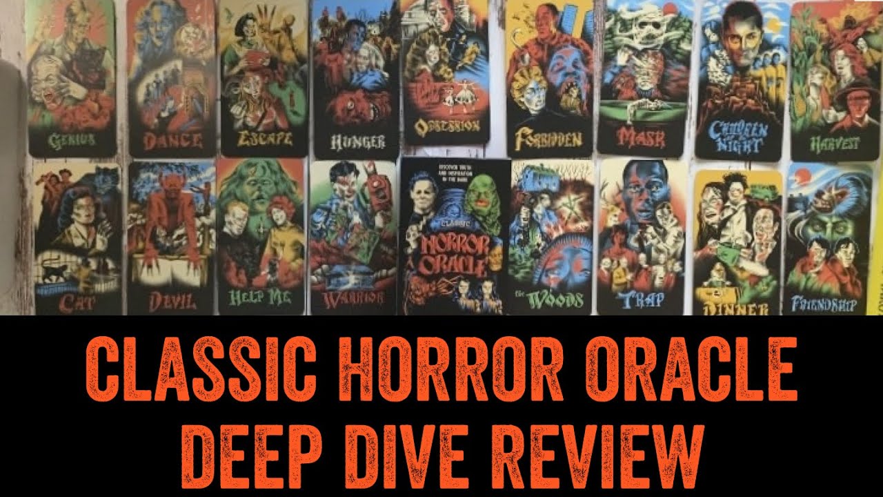 Lost In The Mail Was A Sign! Classic Horror Oracle Deck Review