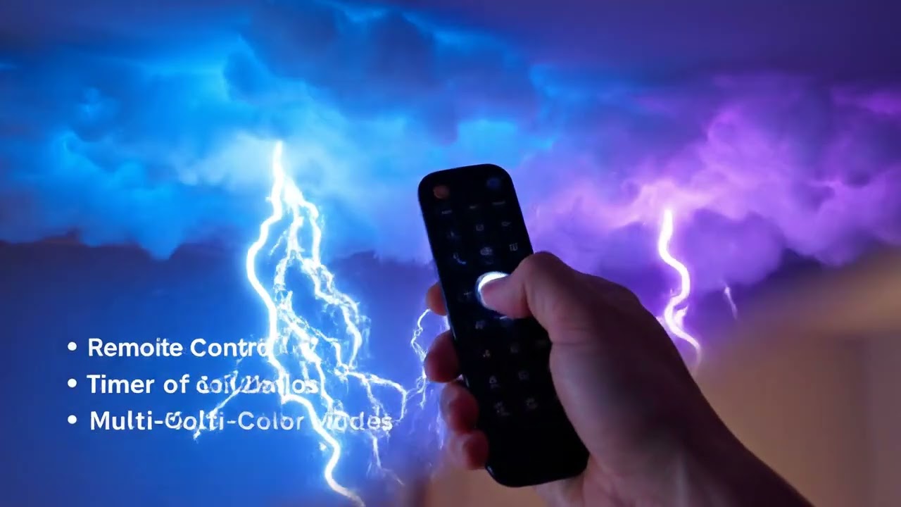 ⚡ Transform Any Room with the Thundercloud Storm LED Light Kit | DIY Lightning Ceiling