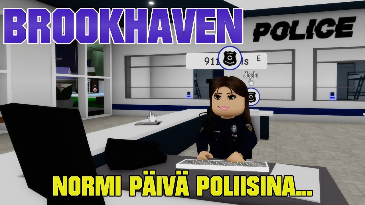 Roblox Brookhaven - Normi p&auml;iv&auml; poliisina...