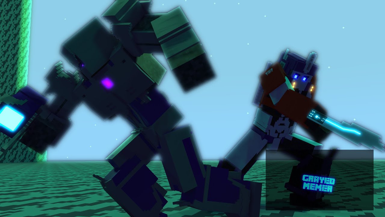 Трансформеры Прайм: Оптимус против Мегатрона | Minecraft Animation #transformers #transformersprime