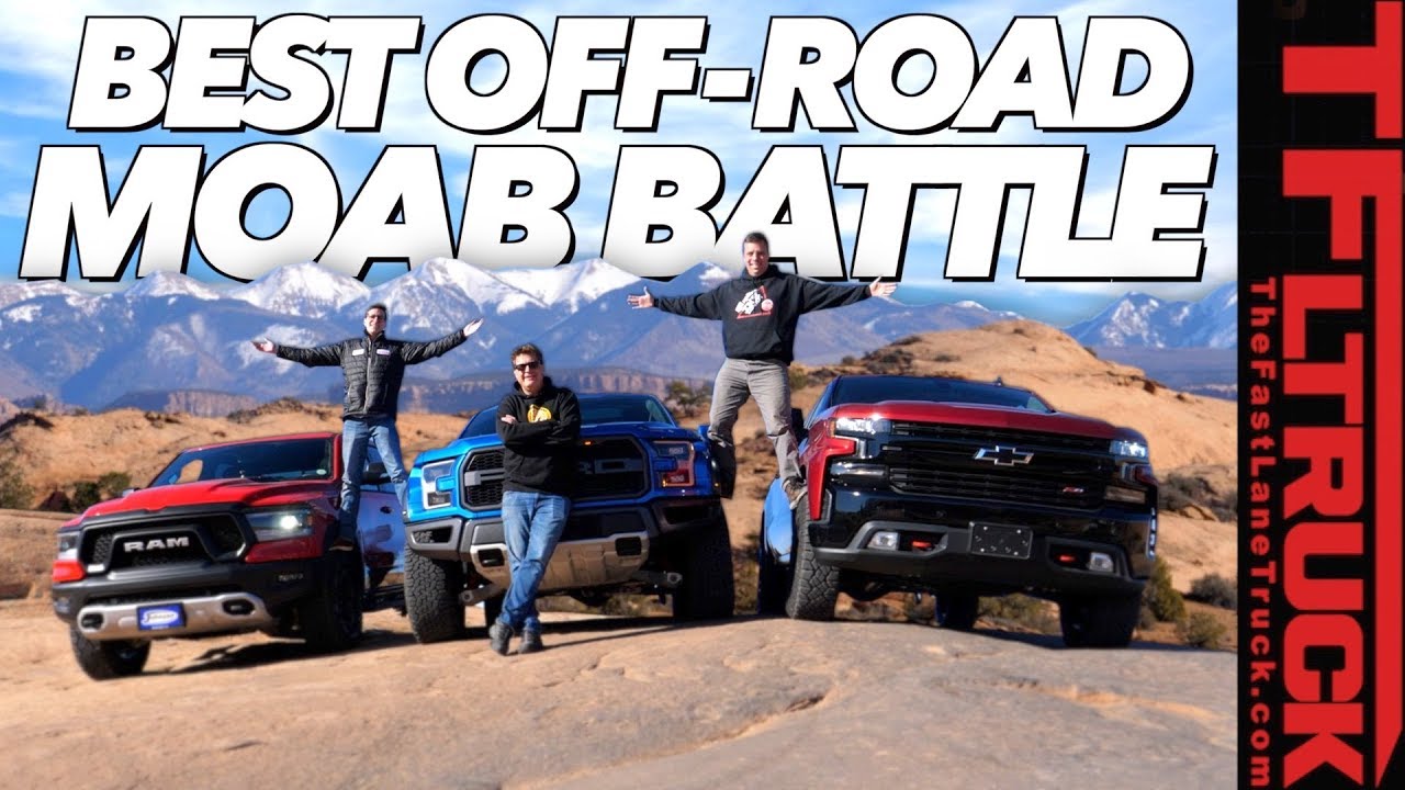 Three New Trucks - One Epic Off-Road Comparison: 2019 Ford Raptor vs Chevy Trailboss vs Ram Rebel!