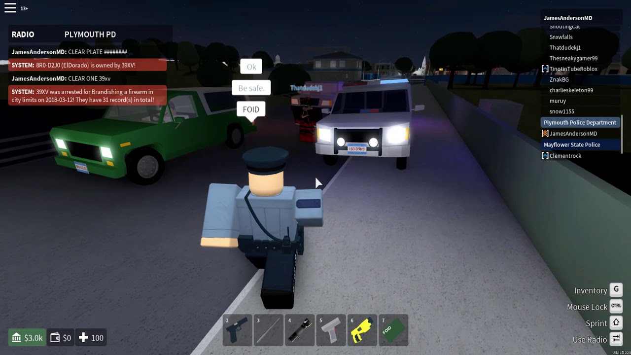 ROBLOX | Mayflower | Plymouth Police Department | CHECKPOINT!