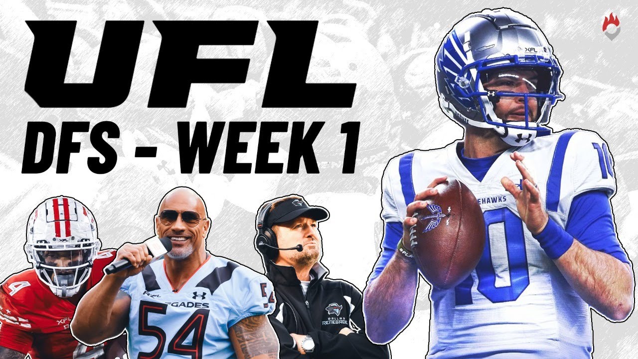 UFL Week 1 DraftKings DFS Strategy