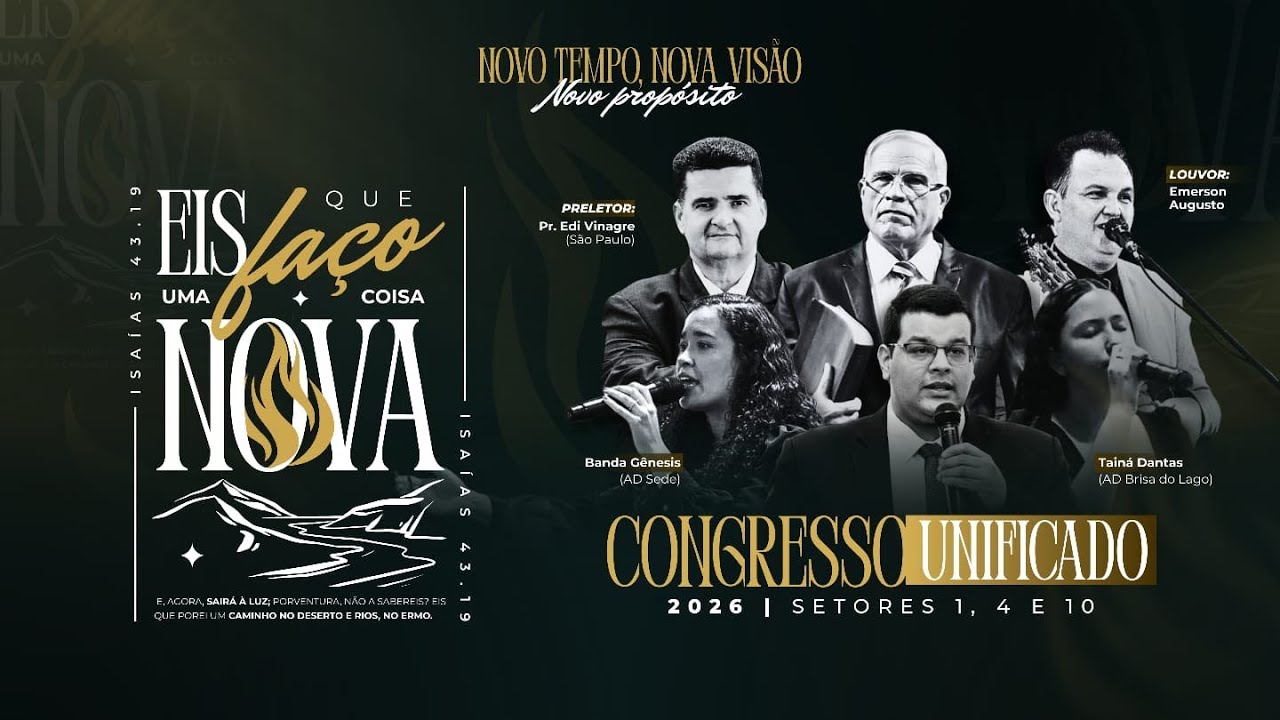 4° DIA | CONGRESSO UNIFICADO | PRELETOR PR. EDI VINAGRE AD SÃO PAULO | CANTOR EMERSON | 17/02/2026