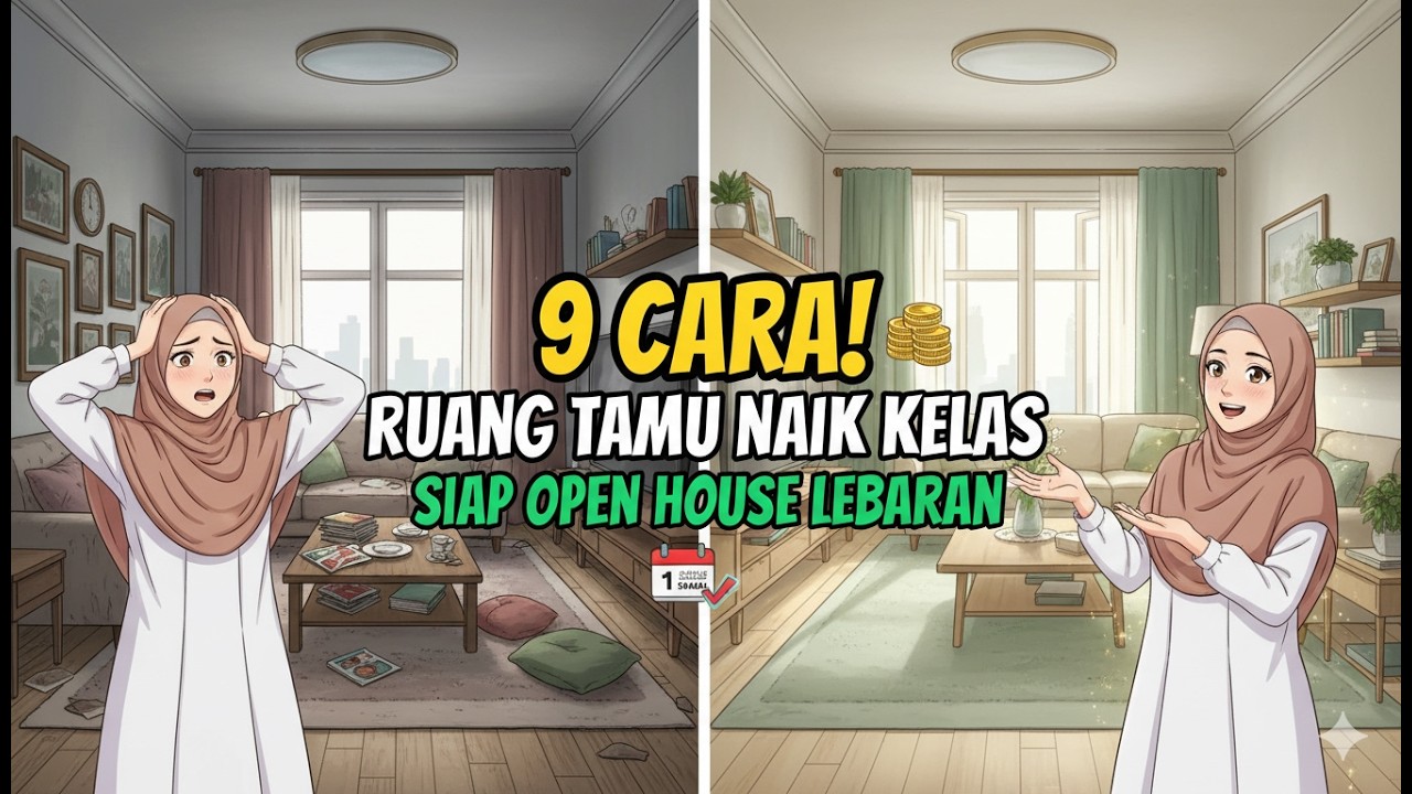9 Cara Membuat Ruang Tamu Tidak Kumuh, Siap Open House saat lebaran.