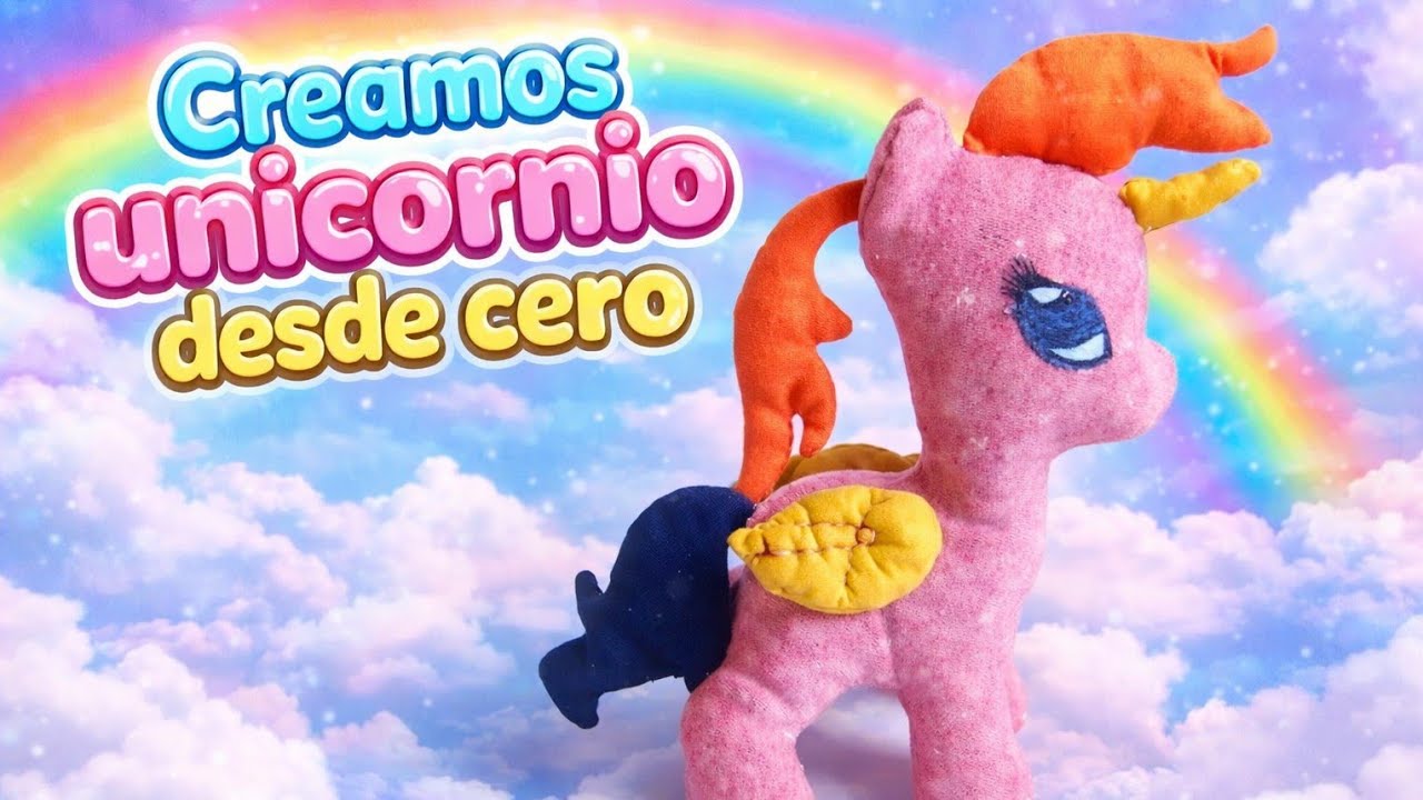 🦄💝COMO HACER UN UNICORNIO ROSA FACIL DE HACER🦄💖(con patrones)