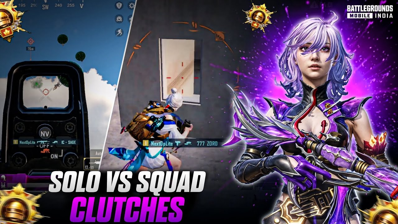 Solo vs Squad Full Rush Gameplay 🔥 1v4 Clutches & OP Headshots | Xiomi pad 7 gameplay 