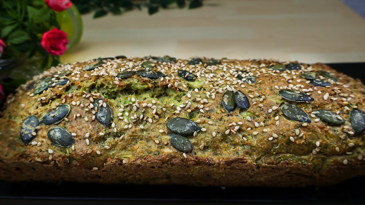 Домашний хлеб из брокколи! Полезный и без масла