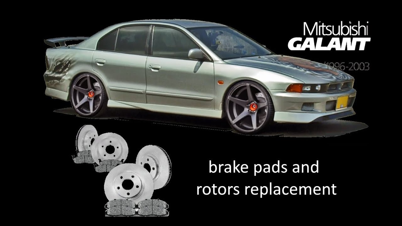Mitsubishi Galant brake pads and rotors replacement