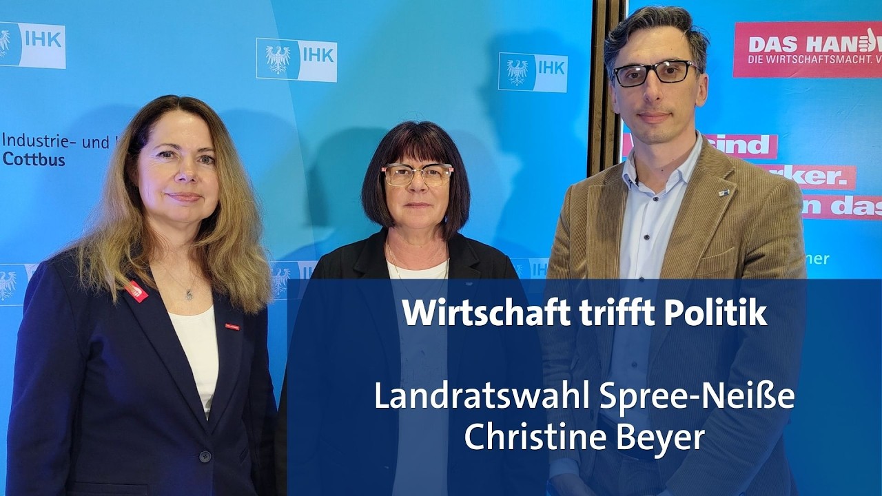 Wirtschaft trifft Politik - Landratswahl Spree-Nei&szlig;e: Kandidatencheck Christine Beyer