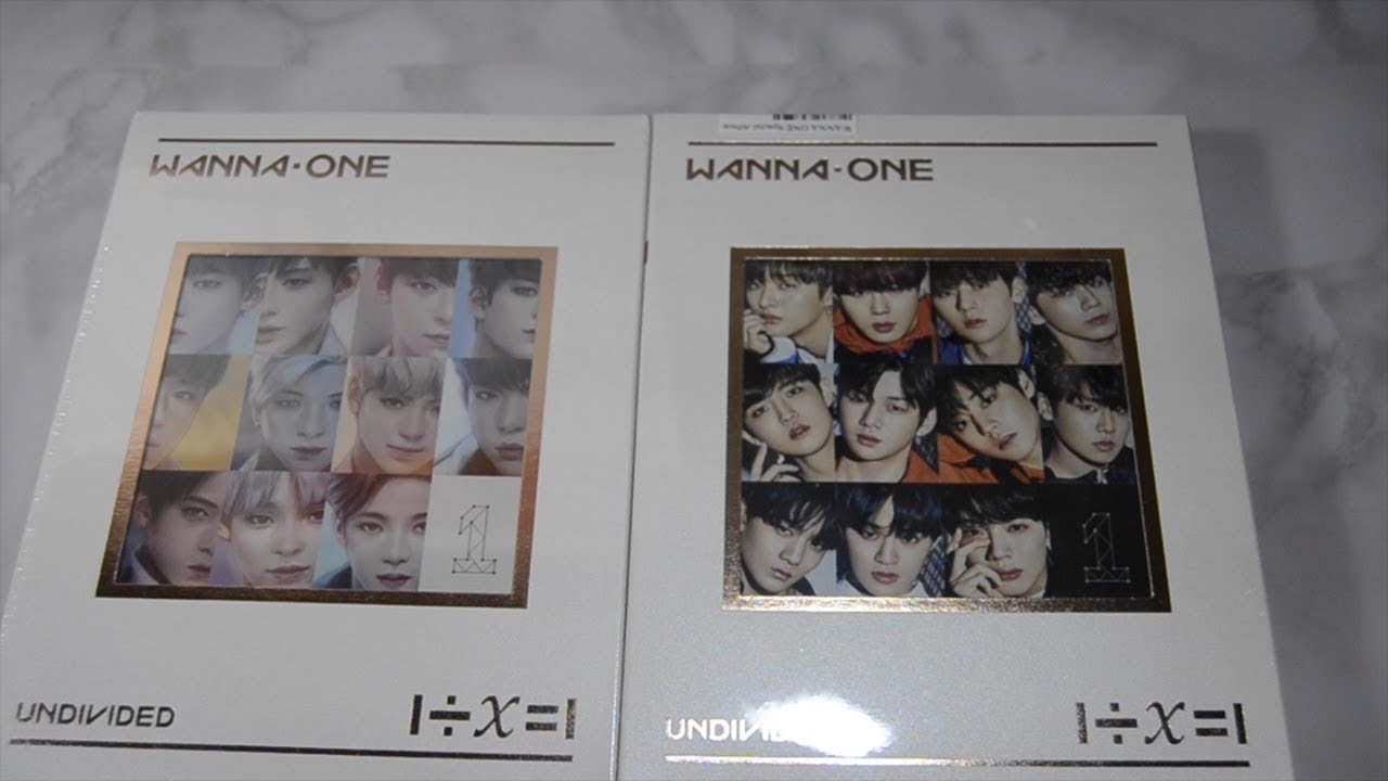 Wanna One Undivided (Light) Wanna One and Art Book Version Unboxing