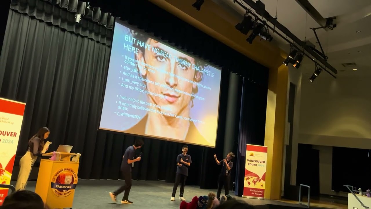 Scholar's Show &mdash; &ldquo;Skibidi Rizz&rdquo; Presentation | WSC 2024 Vancouver Regional Round