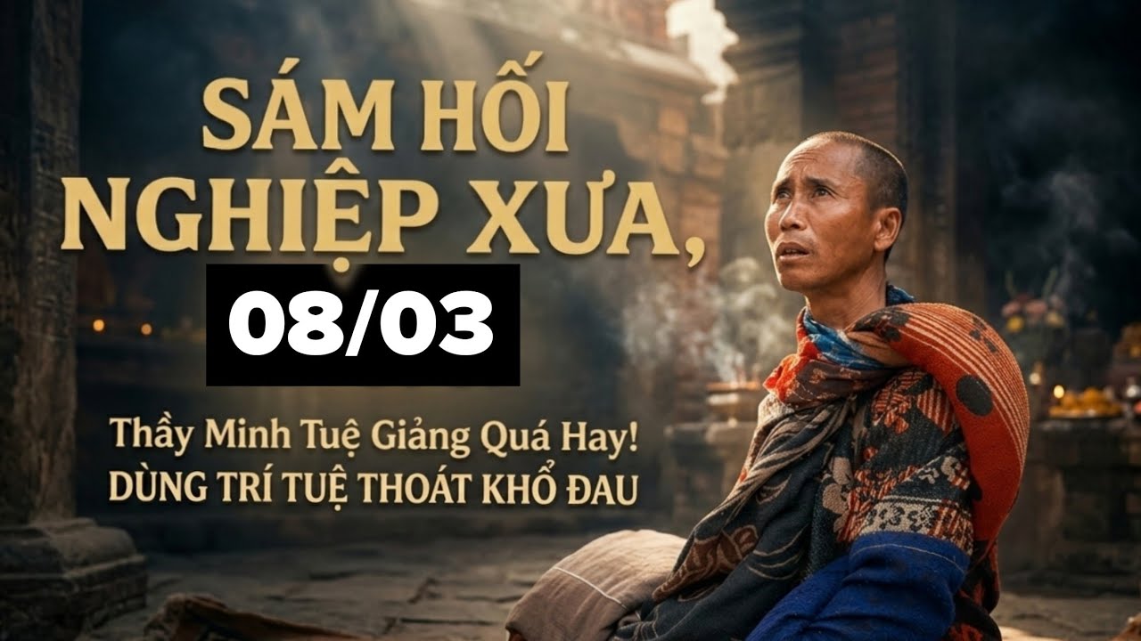 08/03 Thầy Minh Tuệ Giảng: Sám Hối Nghiệp Xưa, Dùng Trí Tuệ Thoát Khổ Đau