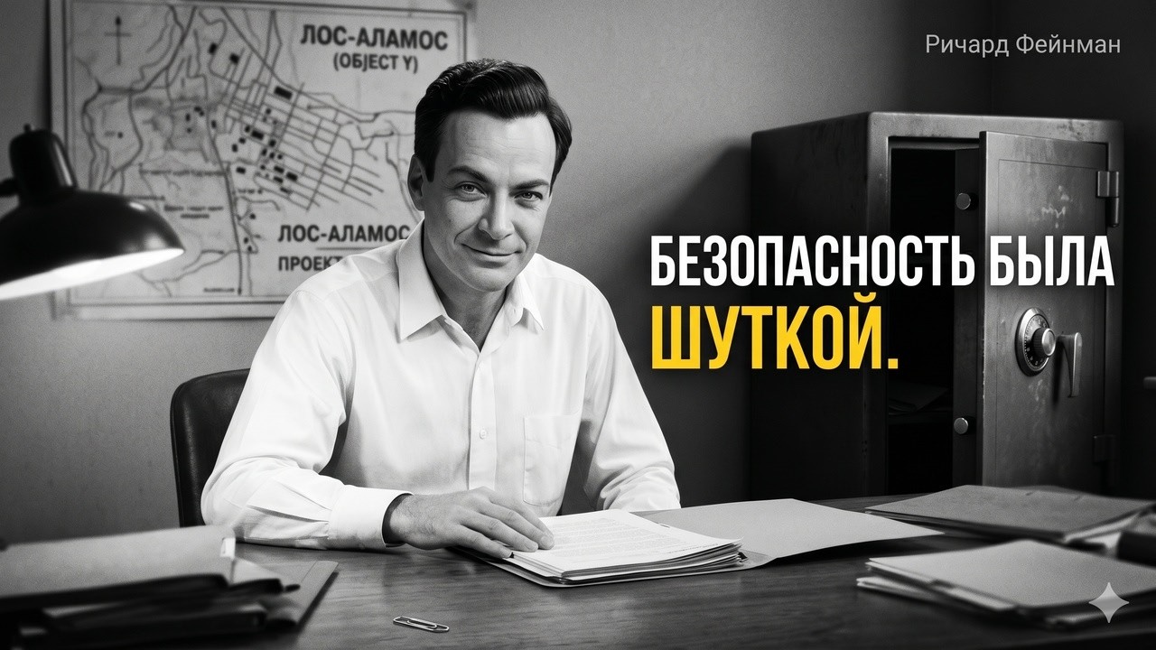 Как Ричард Фейнман вскрыл каждый сейф в Лос-Аламосе: реальный метод, который обманул Америку