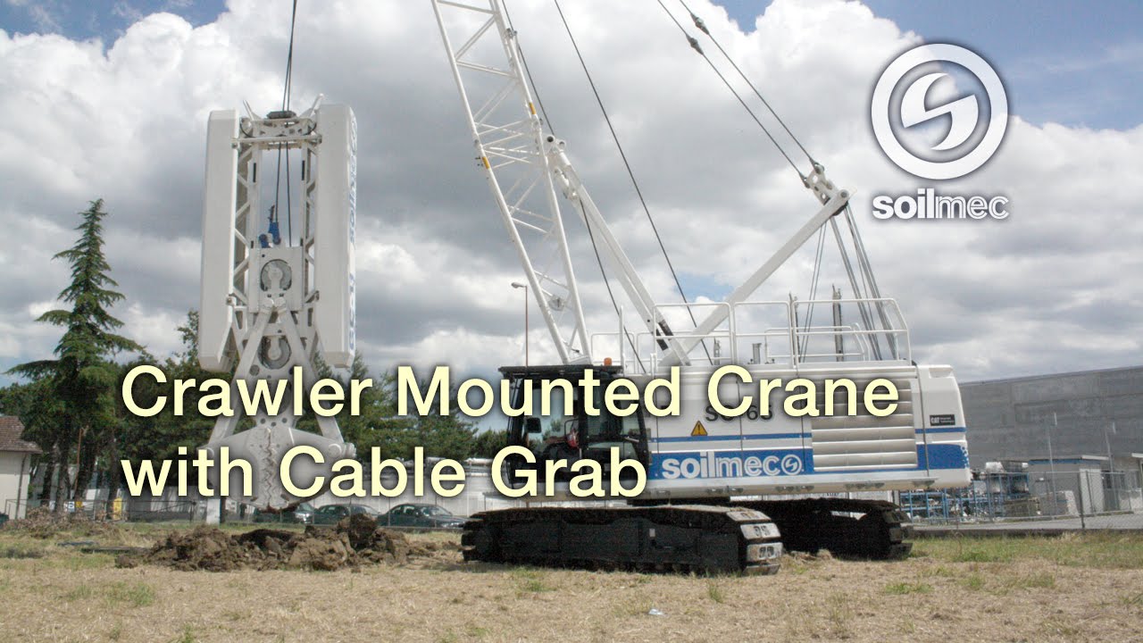 Crane Soilmec SC 65 [Crawler mounted crane with cable grab]