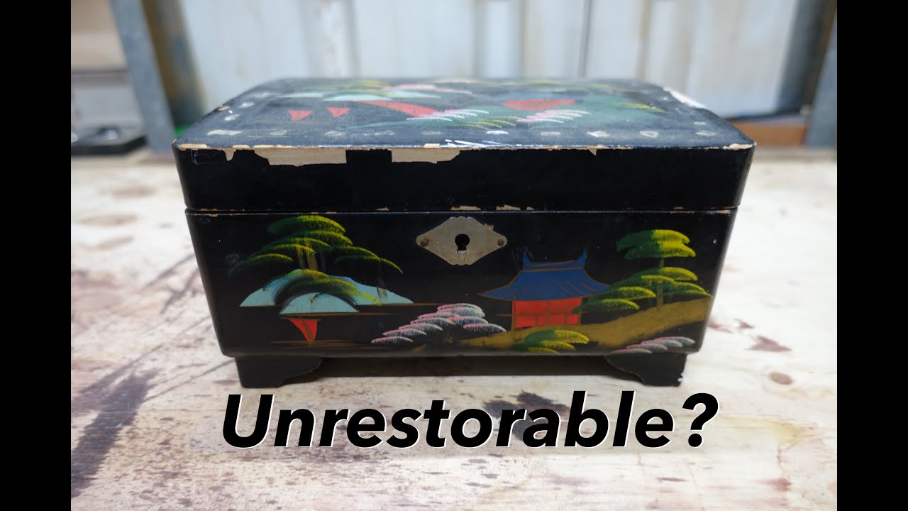 1950s Japanese Jewellery Box Restoration and Repair