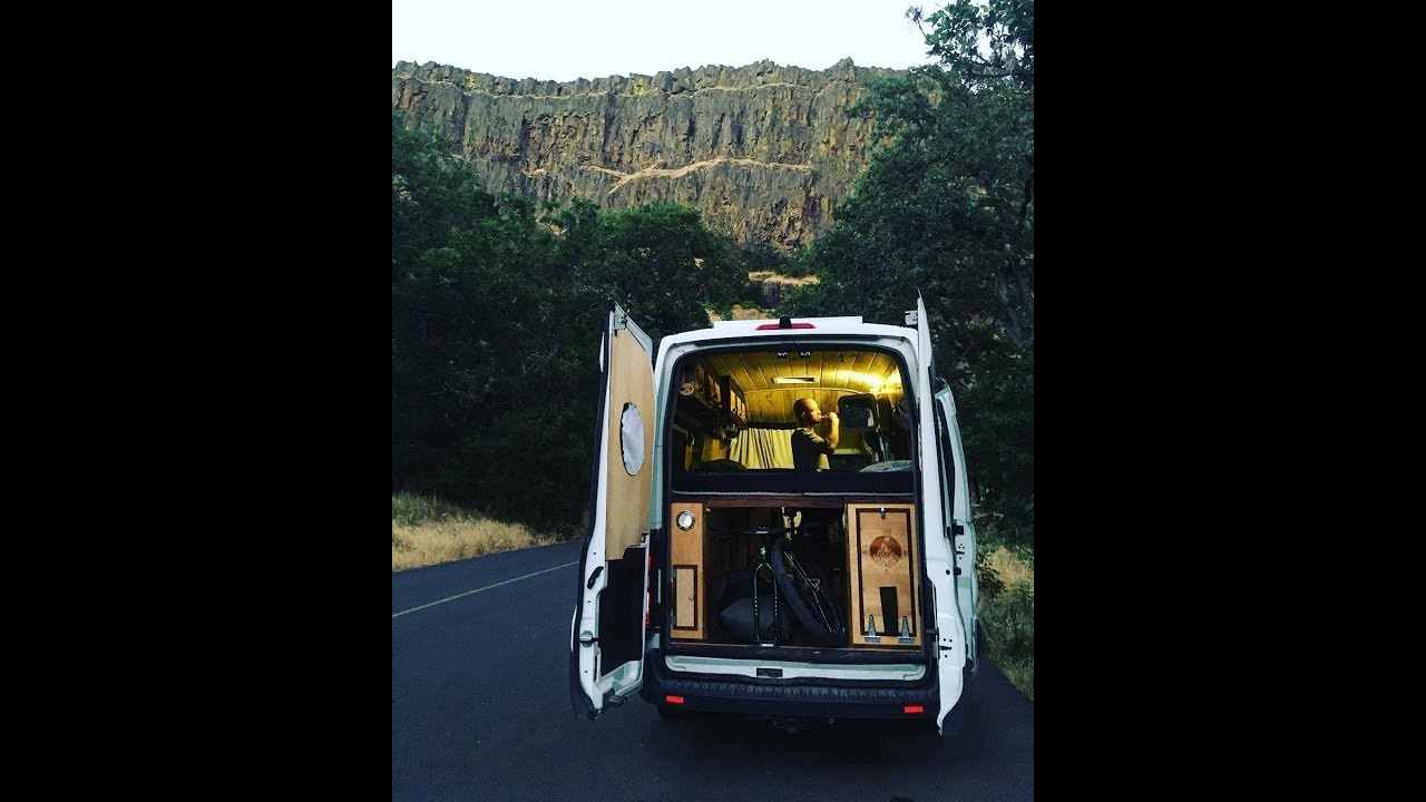 vanlife in a hammock