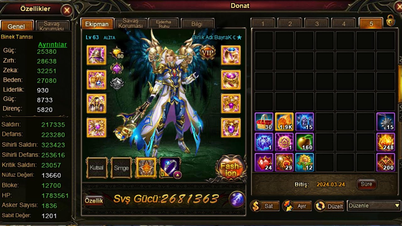 Legend online 63 level gelişim #1