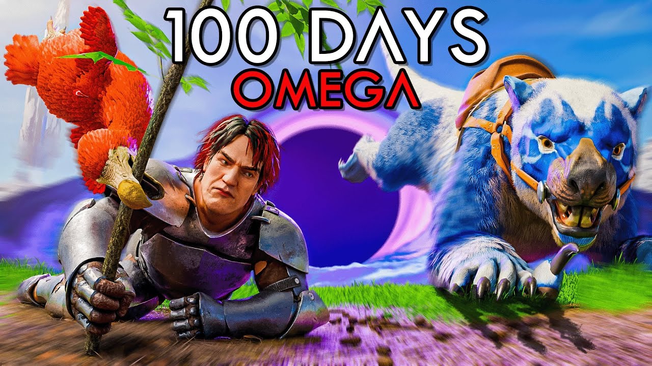 I SURVIVED 100 DAYS in ARK OMEGA ASCENDED!