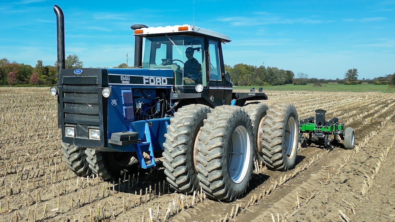 Ripping Up Ground with Ford 846 Tractor and Unverferth Ripper Fall Tillage