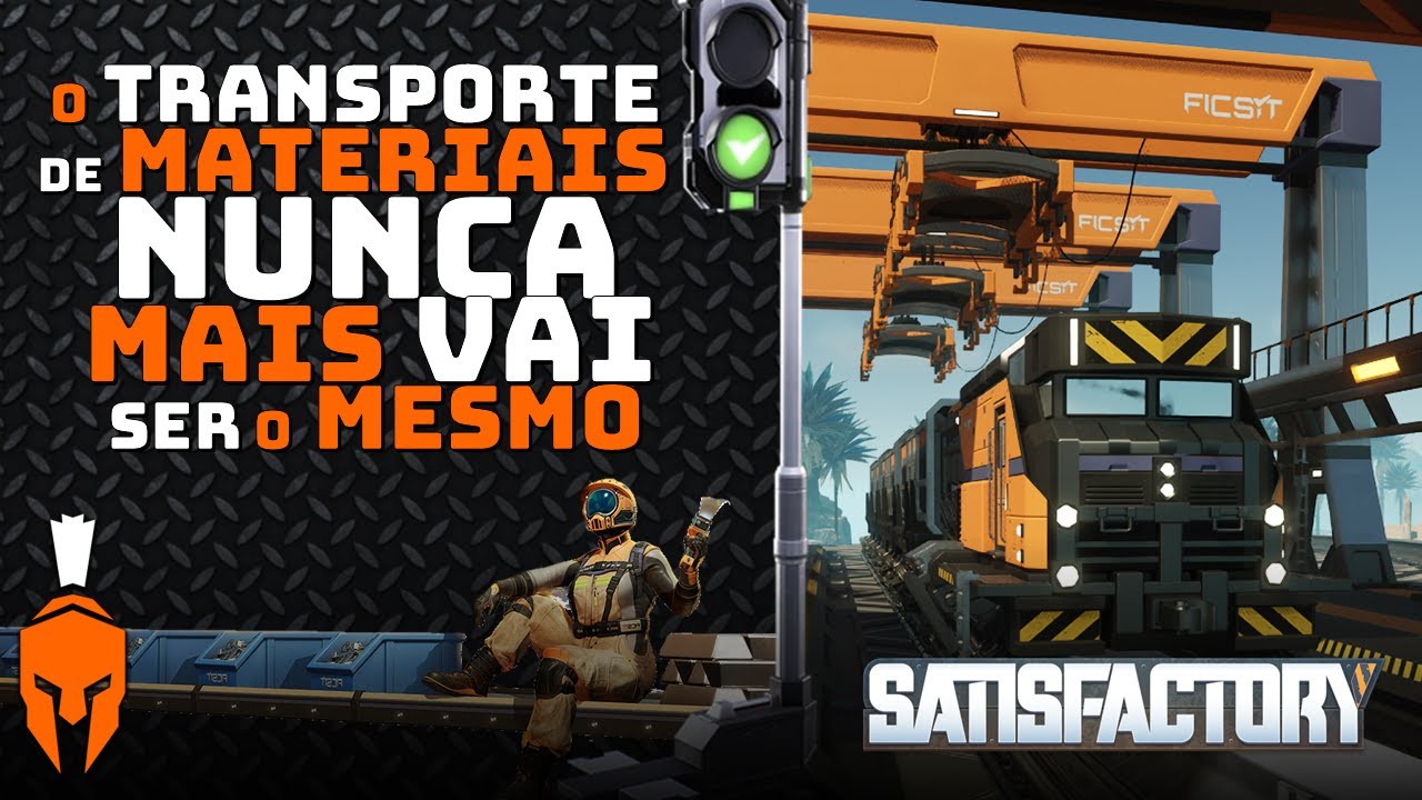 Finalmente Usando TRENS para Abastecer as Fábricas | Satisfactory