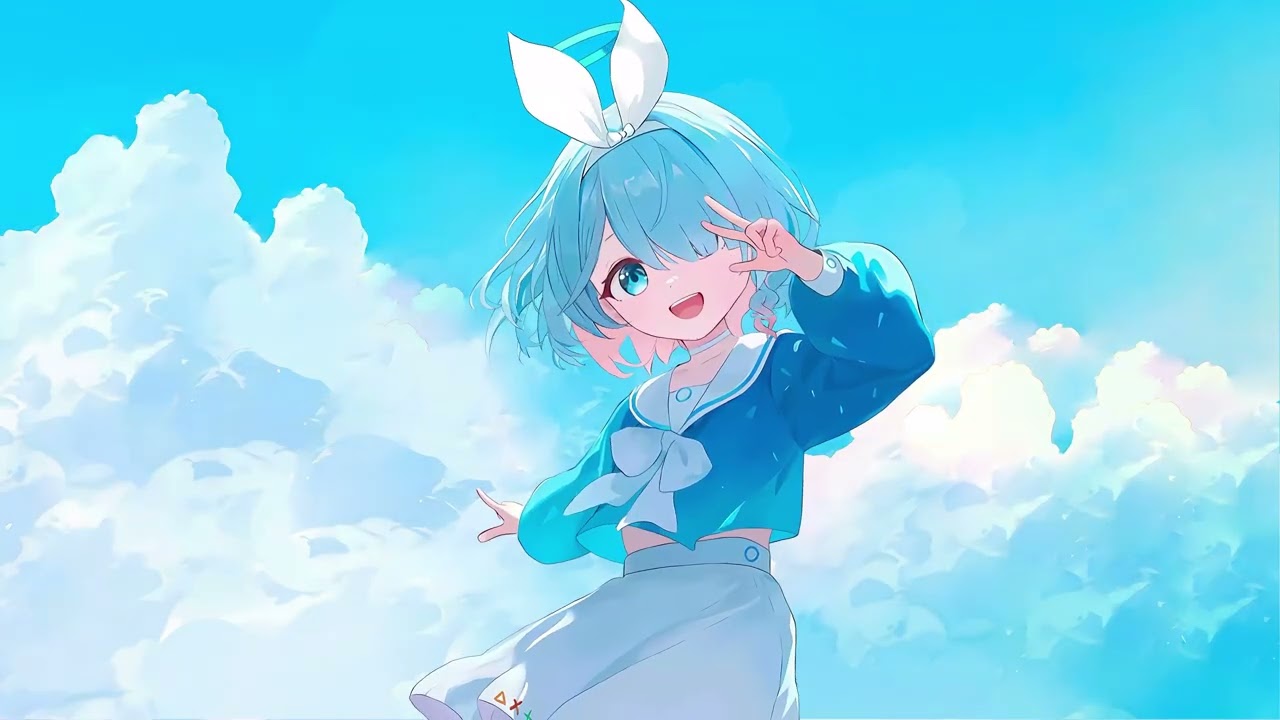 Arona Cloudscape Blue Archive Live Wallpaper | 8 Hour 4K/8K Loop - RaveX
