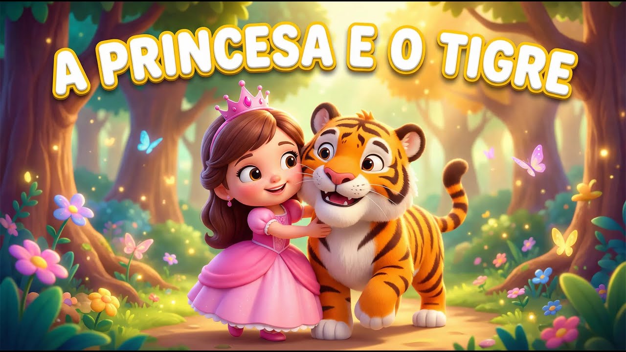 ✨ A Princesa e o Tigre 👑🐯 | História Infantil com Música | Desenho Animado para Crianças