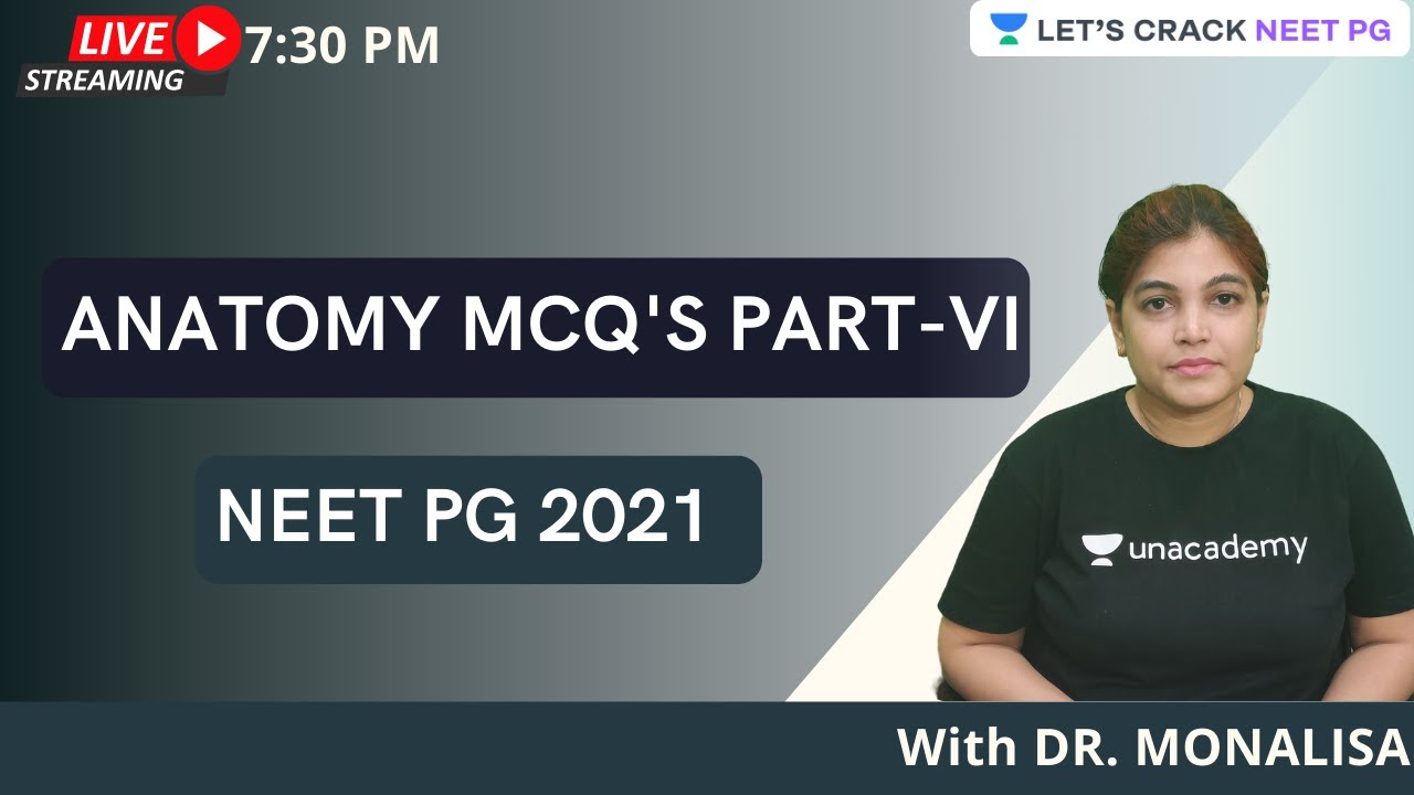 Anatomy MCQ's Part-VI  | NEET PG 2021 | Dr. Monalisa