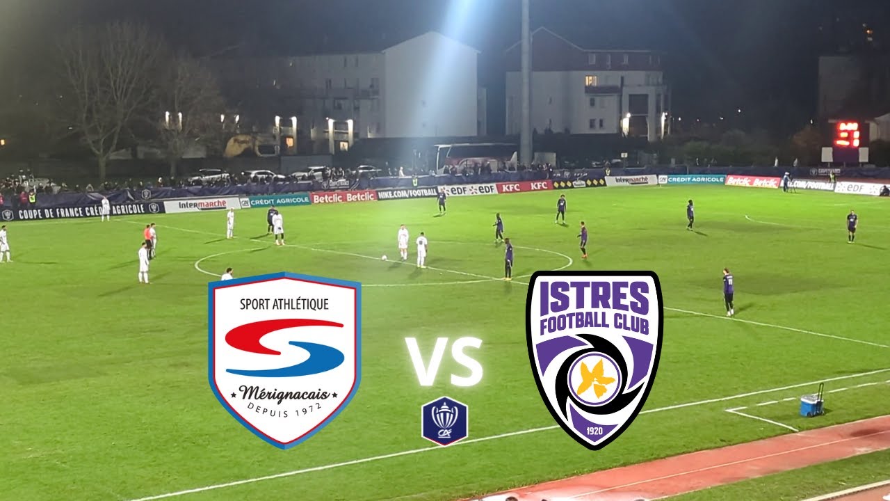 🔵🔴(R1) SA MERIGNAC 0-0 (tab 5-6) ISTRES (N2)🟣⚫ : 1/32 de finale de coupe de France