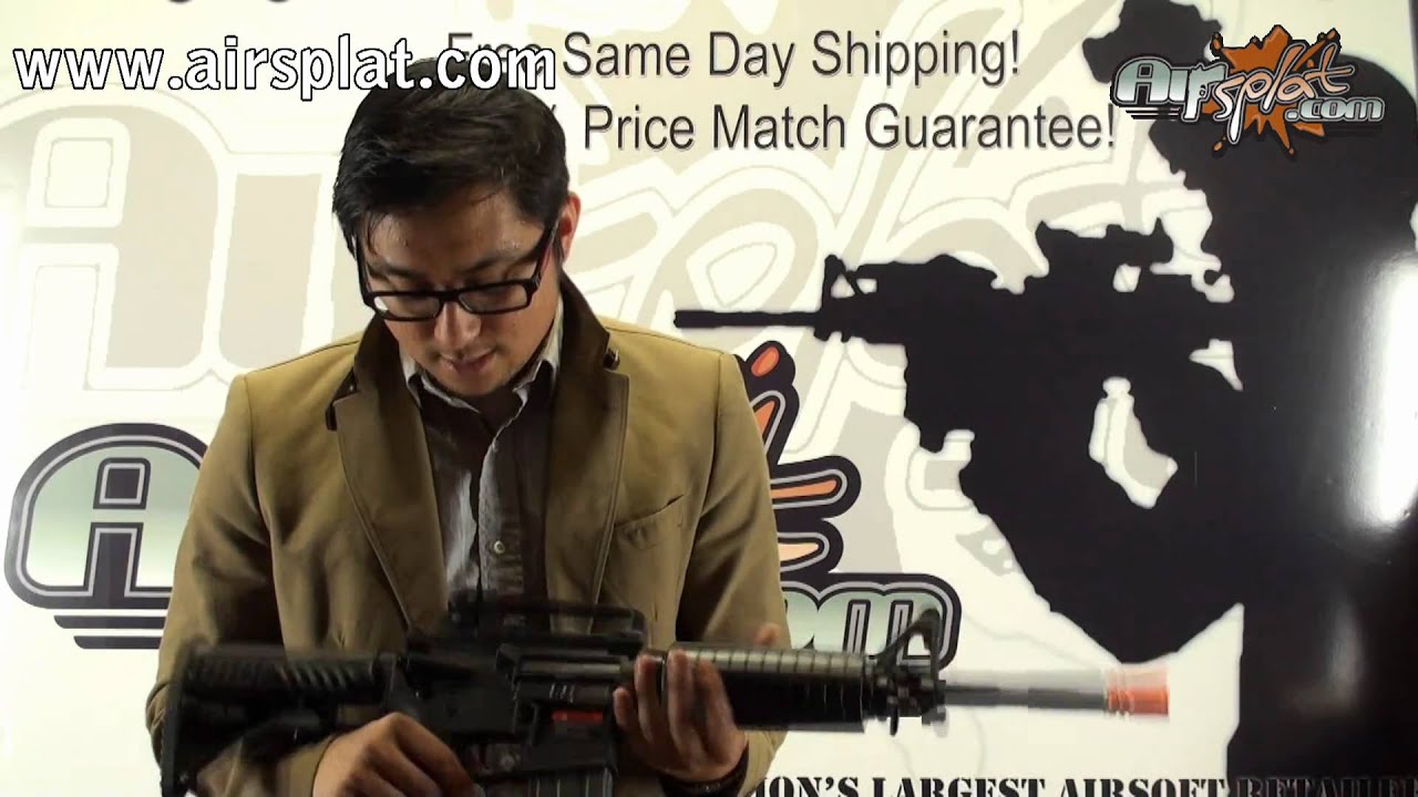 AirSplat Preview: APS M4 ASR 101 AEG Electric BlowBack EBB Airsoft Gun Rifle