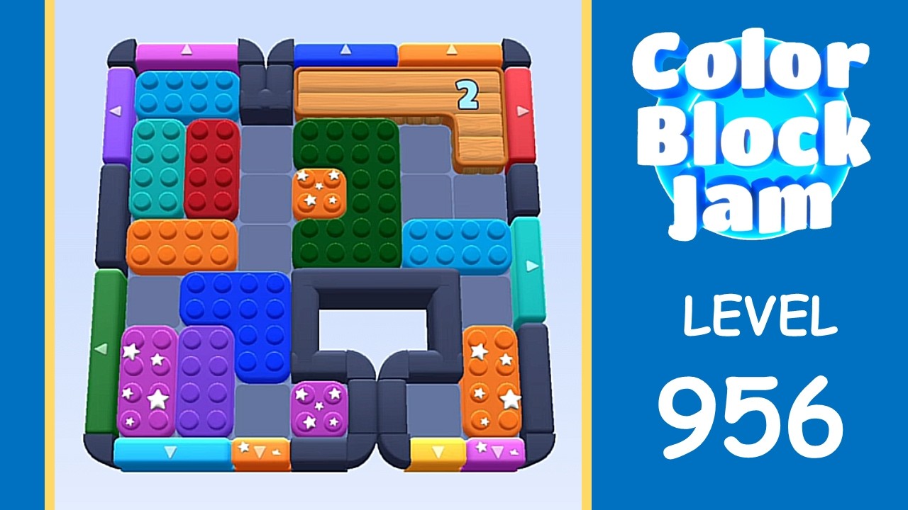 Color Block Jam Level 956 Walkthrough (No Boosters)