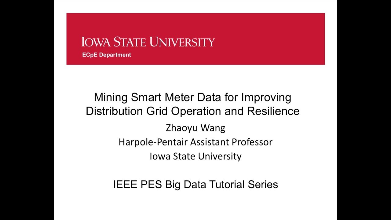 (IEEE BDA Tutorial Series) Mining Smart Meter Data for Improving Distribution Grid Operation
