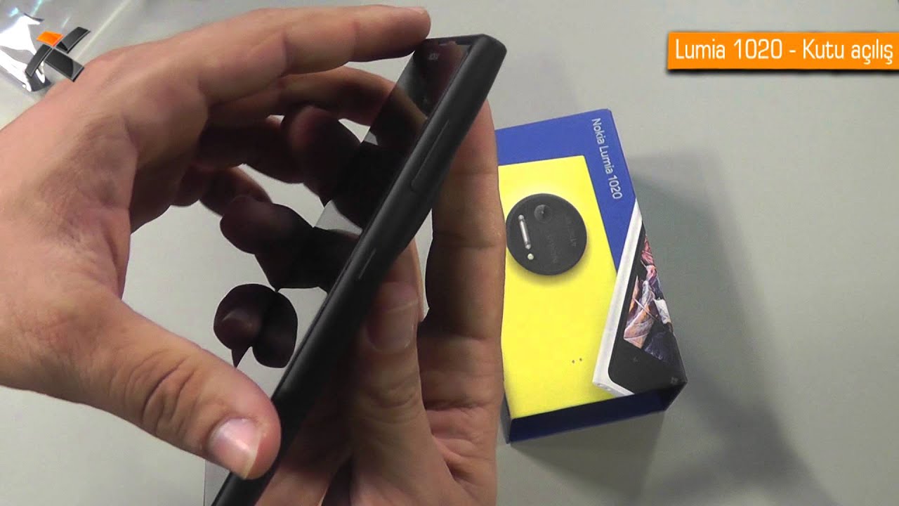Nokia Lumia 1020 ve kamera aparatı - Kutu açılış videosu (Unboxing) - Teknokulis.com