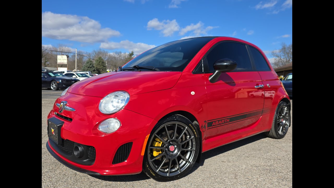 2013 Fiat 500 Abarth Convertible 5spd M/T Walkaround and Driving IN CAR at The Auto Livery