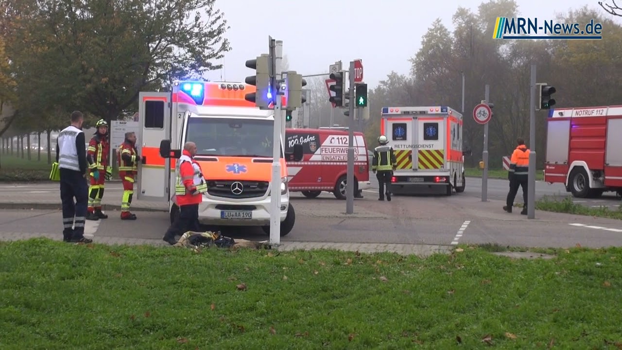 Ludwigshafen - BASF -  Schwerer Unfall auf der Brunckstra&szlig;e