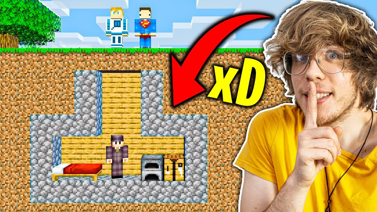 BUDUJĘ TAJNĄ PODZIEMNĄ BAZĘ | Minecraft XD #2