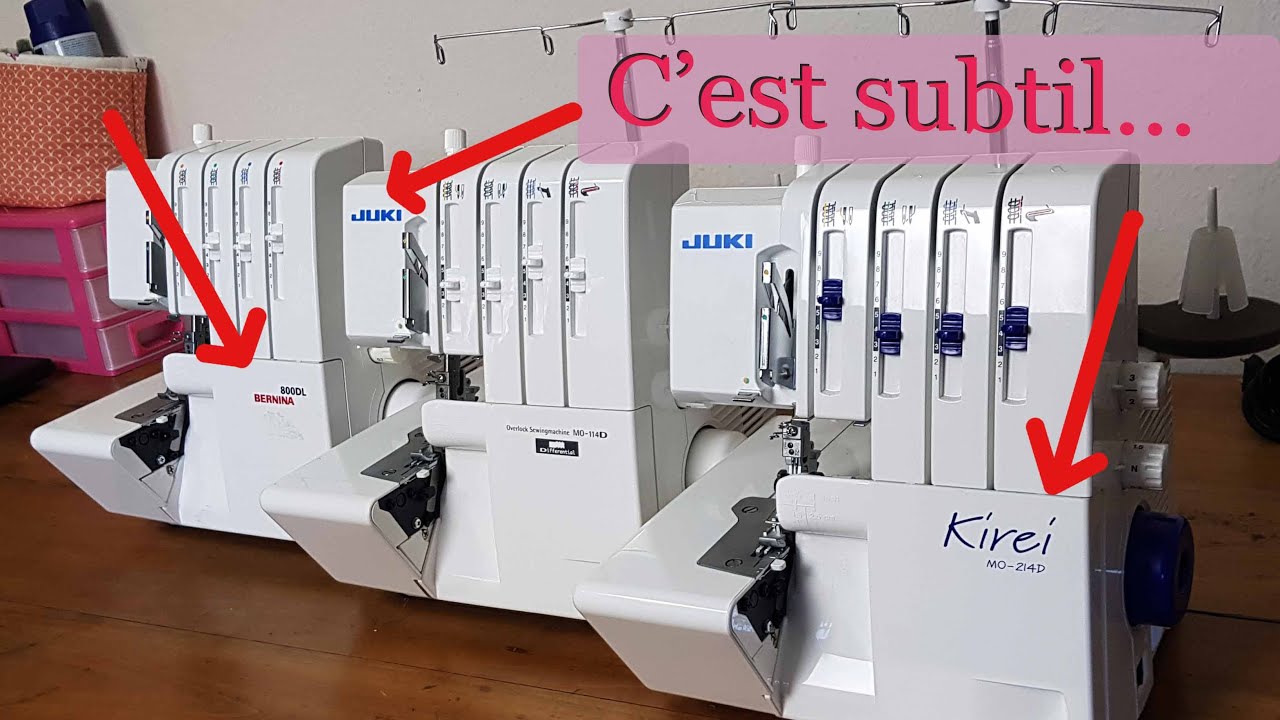 Mécanique et entretien des surjeteuses expliqués par un pro ! Juki 114D / Juki 214D / Bernina 800DL