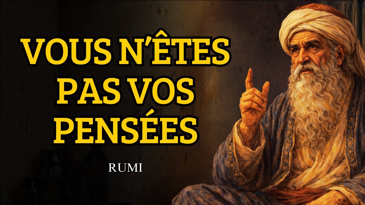 Vous N’êtes Pas Vos Pensées, Vous Êtes Celui qui les OBSERVE | RUMI