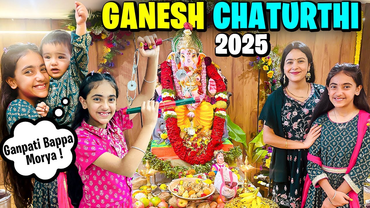 GANPATI BAPPA MORYA 🙏🌸| Ganesh Chaturthi Celebration in Society😍| @SamayraNarulaOfficial