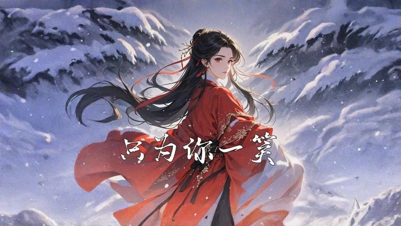 林小溪 - 只为你一笑 (烟嗓版) | Zhi Wei Ni Yi Xiao「我会 踏平江湖 只为你一笑，红尘滚滚 只为你折腰。」♪【動態歌詞MV】♪