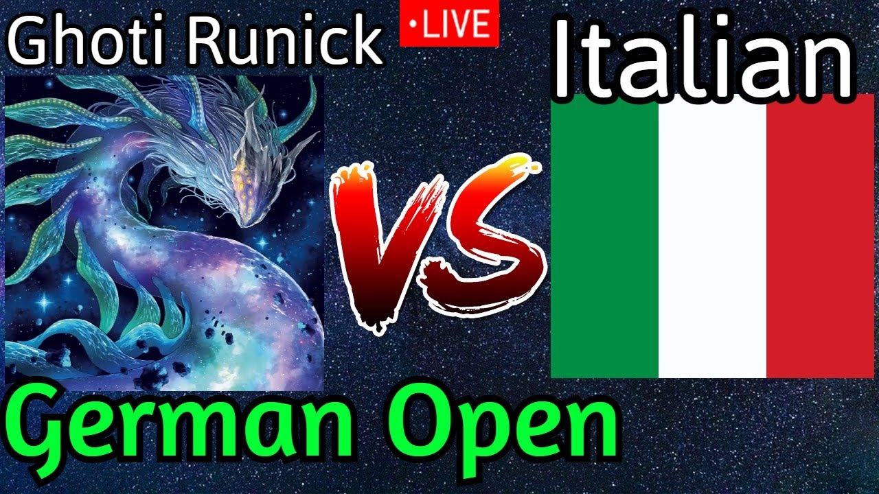 Ghoti Runick Vs a DB Italian Italy Open Round 1