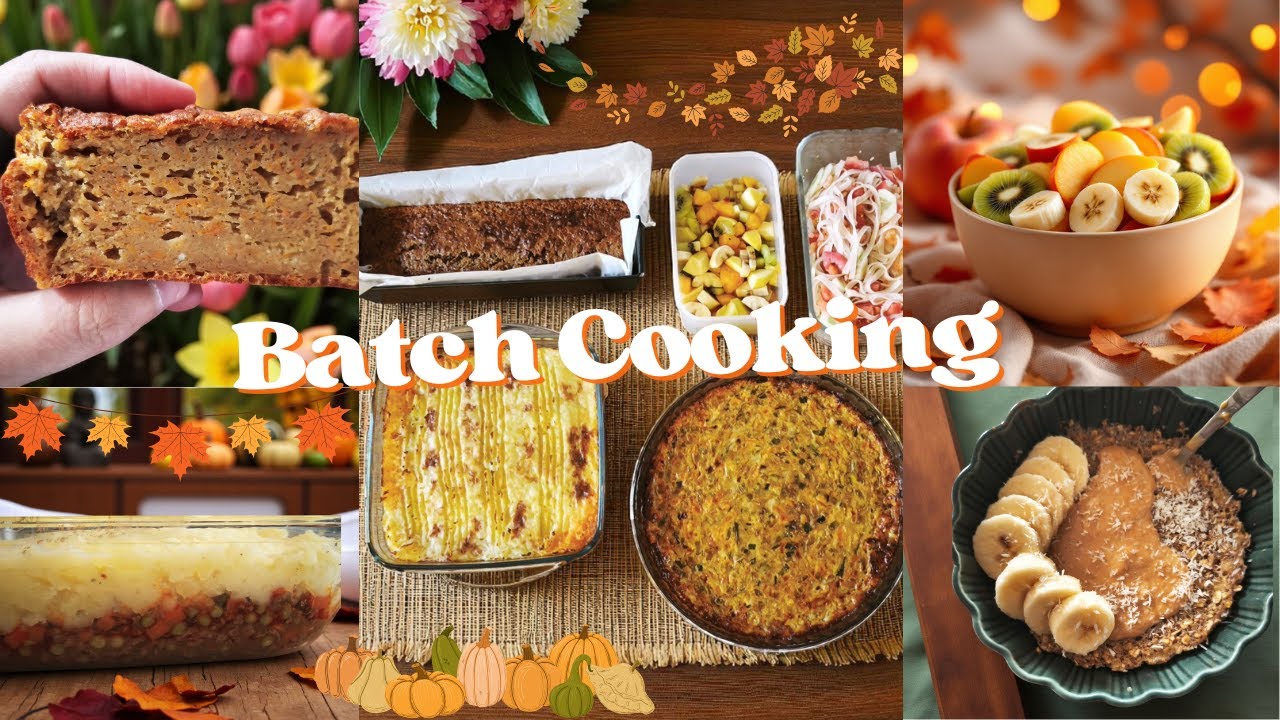 🍄‍🟫BATCHCOOKING D'AUTOMNE 🍂 - 3 recettes salées & 2 sucrées  - UJDMA PARTIE 1/2