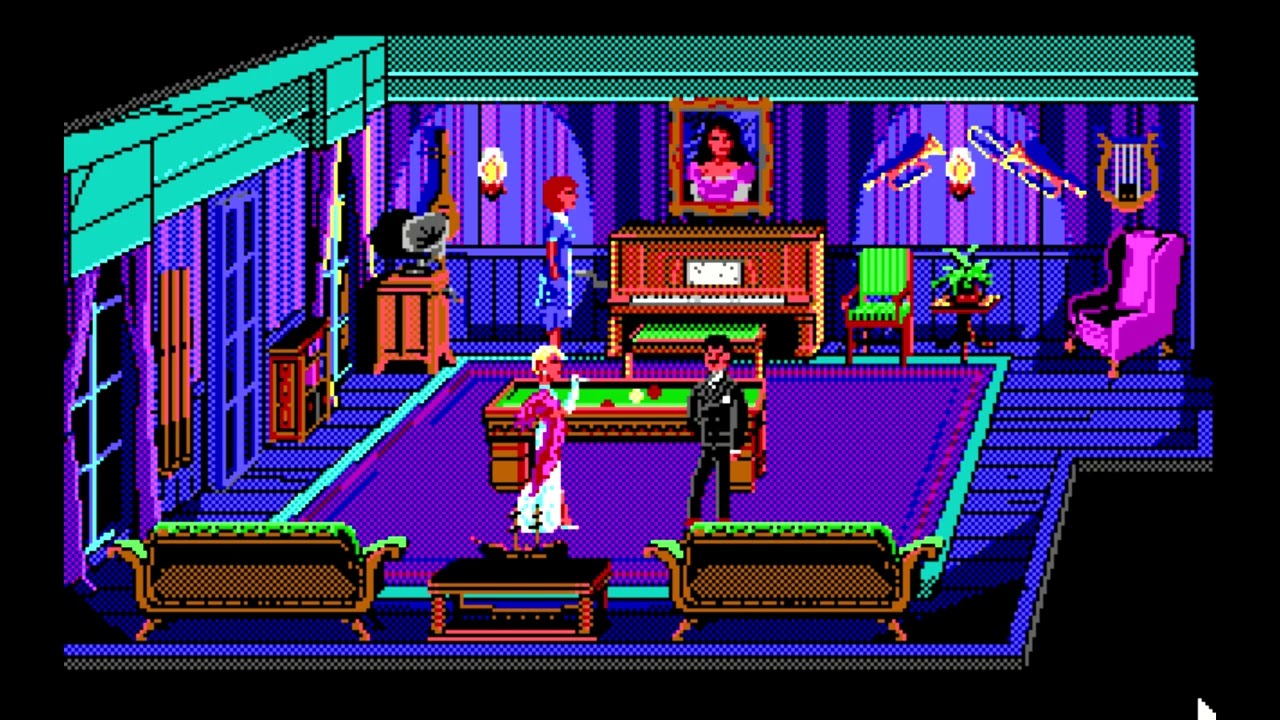The Colonel's Bequest - Player Piano Song #5 -- Camp Town Races  (TANDY - Sierra On-Line )