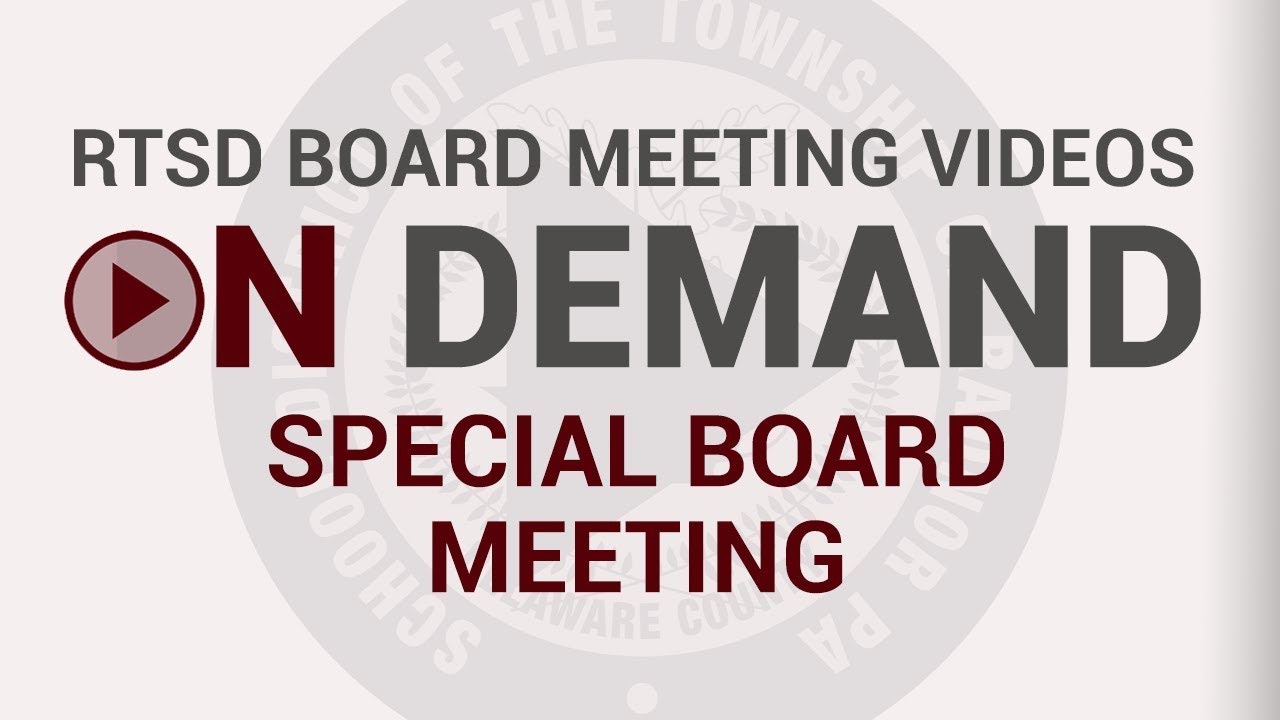 February 3, 2026 Special Board Meeting