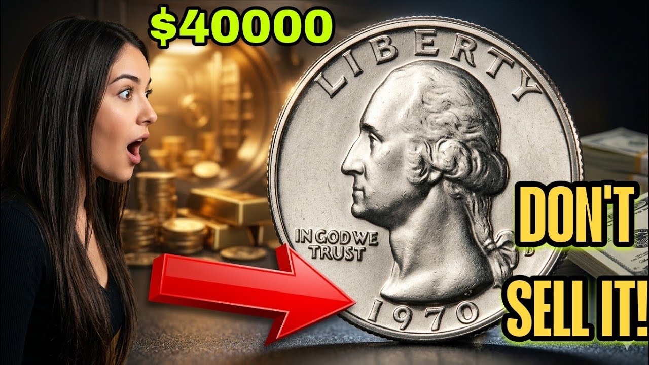  $80000: Ultra Rare Washington Quarters dollar coin 1970 Worth Millions 