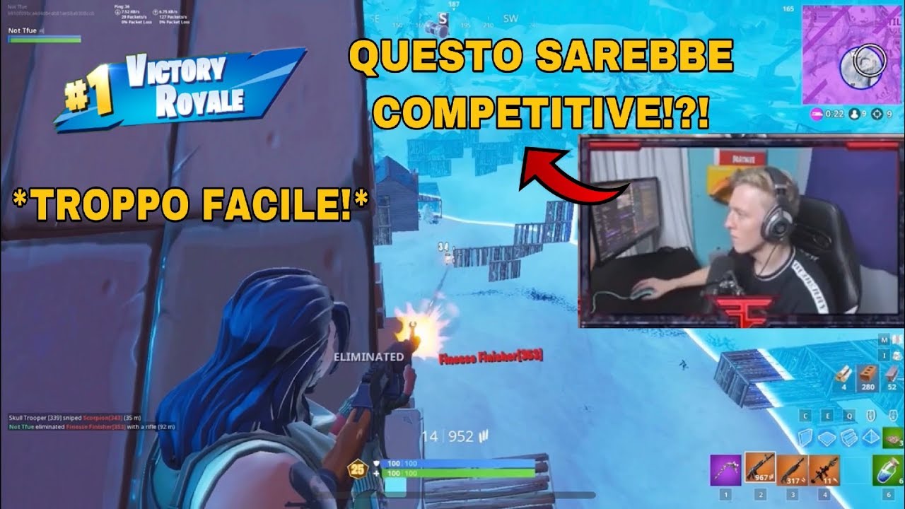 ECCO PERCHÈ TFUE È IL MIGLIOR PLAYER COMPETITIVO AL MONDO! 14 KILL NEL TORNEO POP-UP DI FORTNITE!