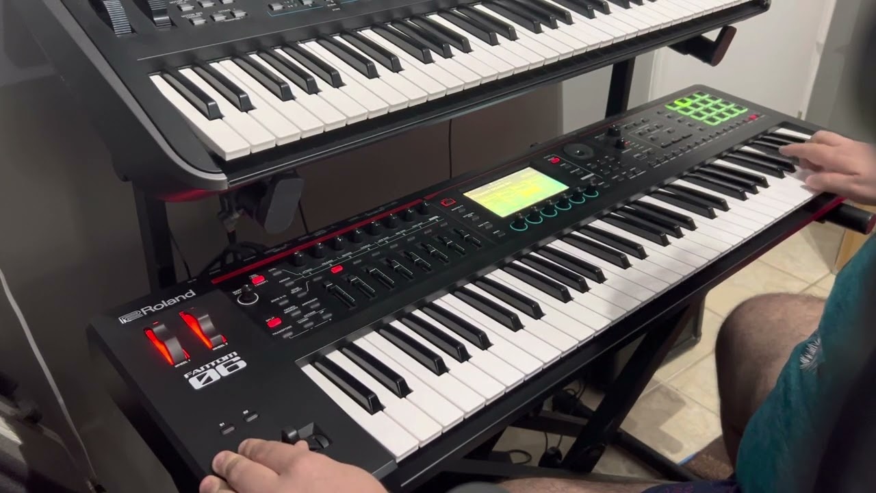 Roland Fantom 0 - Sweet Dreams (Eurythmics) - Keyboard Cover - Sequence Pattern