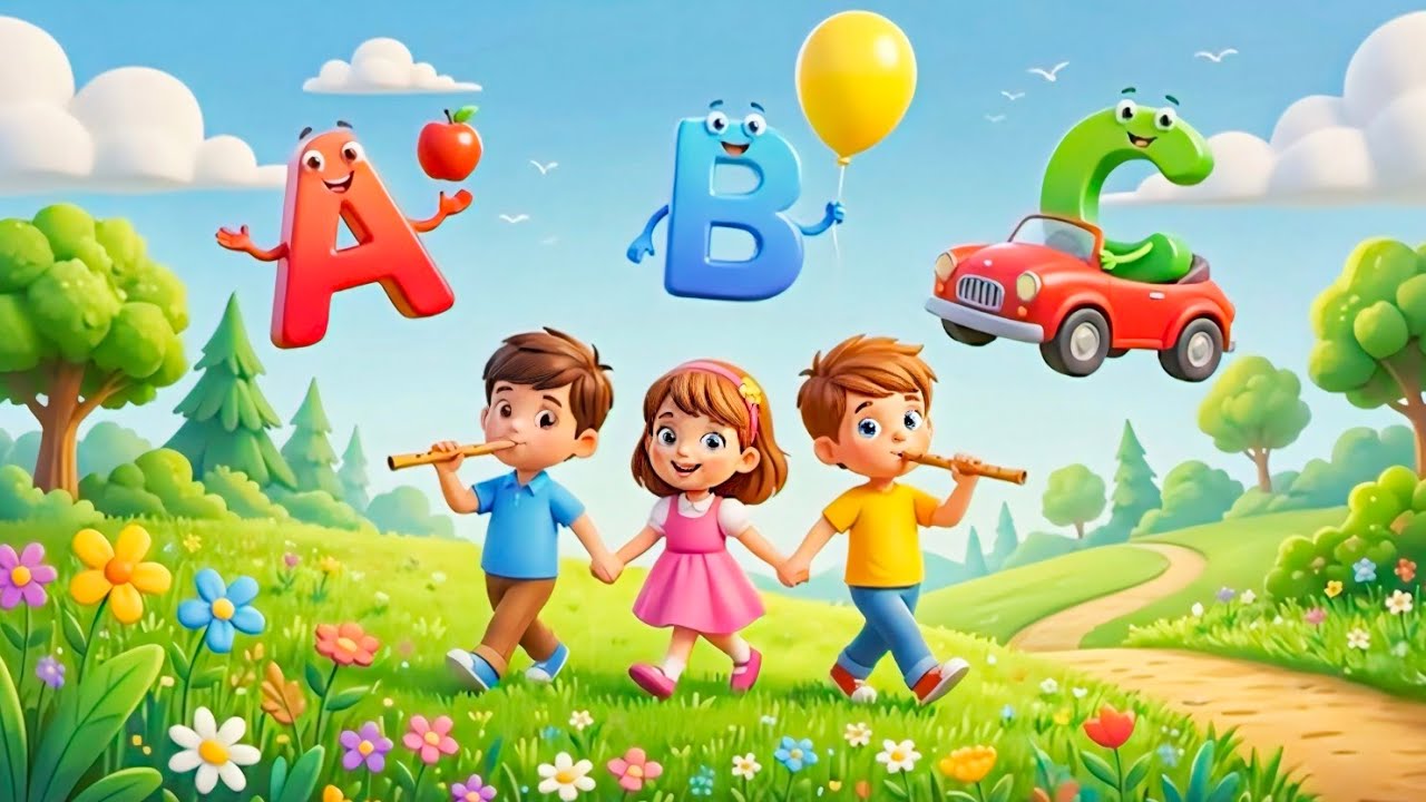 A for Apple 🍎 | B for Ball ⚽ | ABC Alphabet Learning for Kids